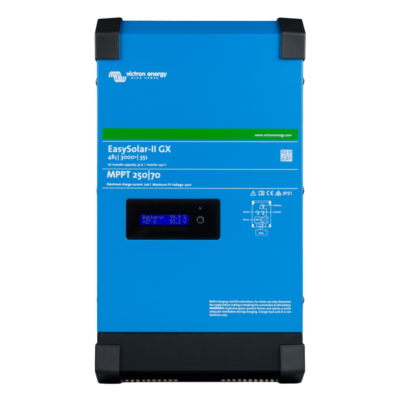 Inverter/charger EasySolar-II GX 48/3000/35-32 MPPT 250/70 Victron Energy