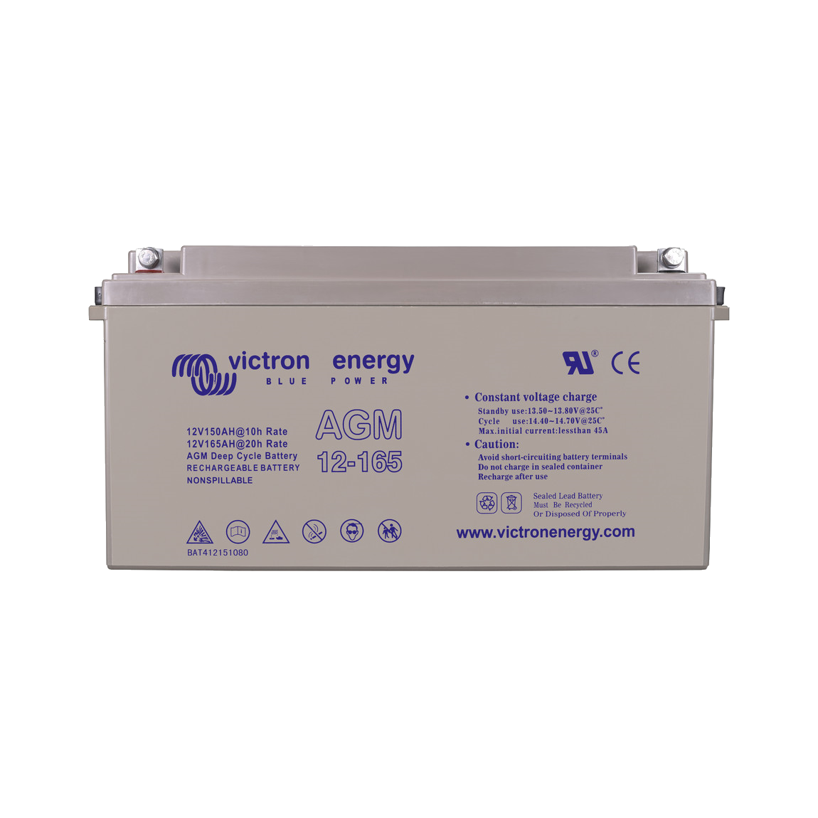 AGM 12V/165 Ah Victron Energy deep cycle battery