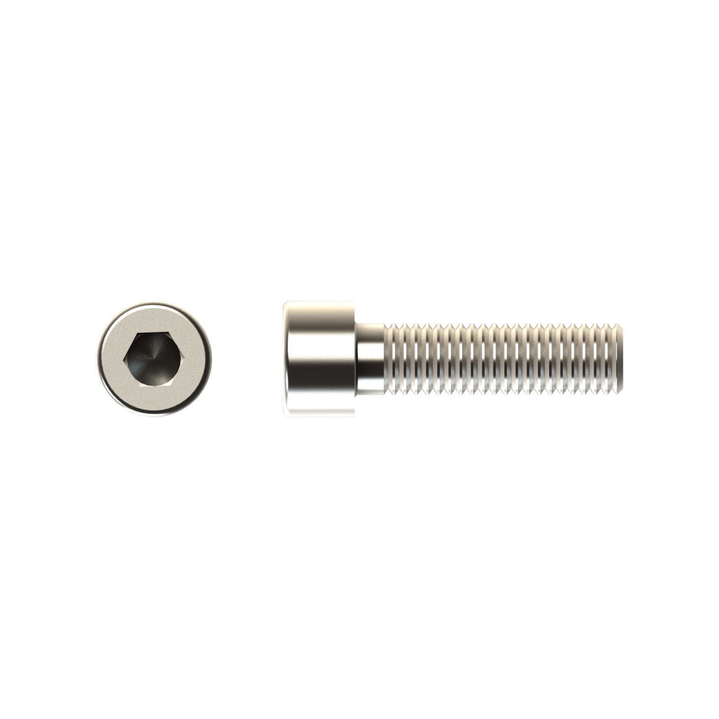 Serrated Allen screw M8x30 mm Alumero