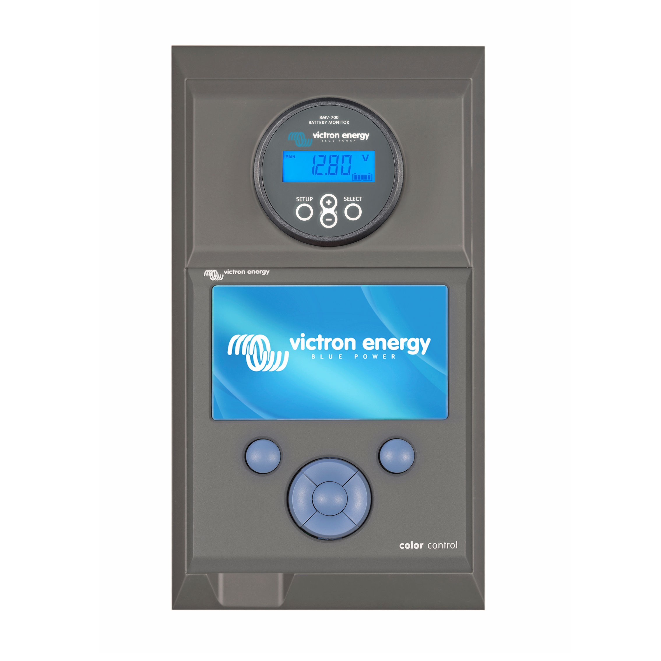 Wall-mounted housing for Victron Energy BMV and Color Control GX units