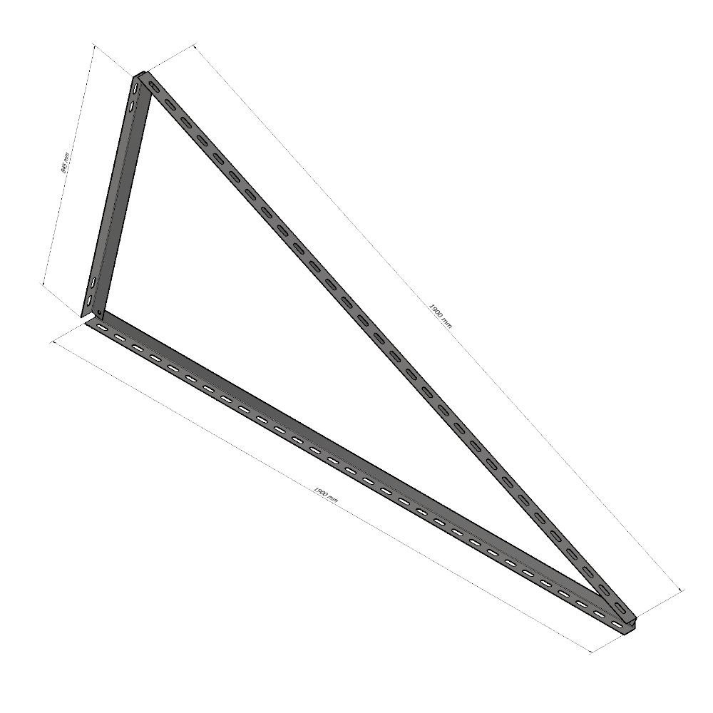 25 ° triangle, for vertical installation Magnelis®