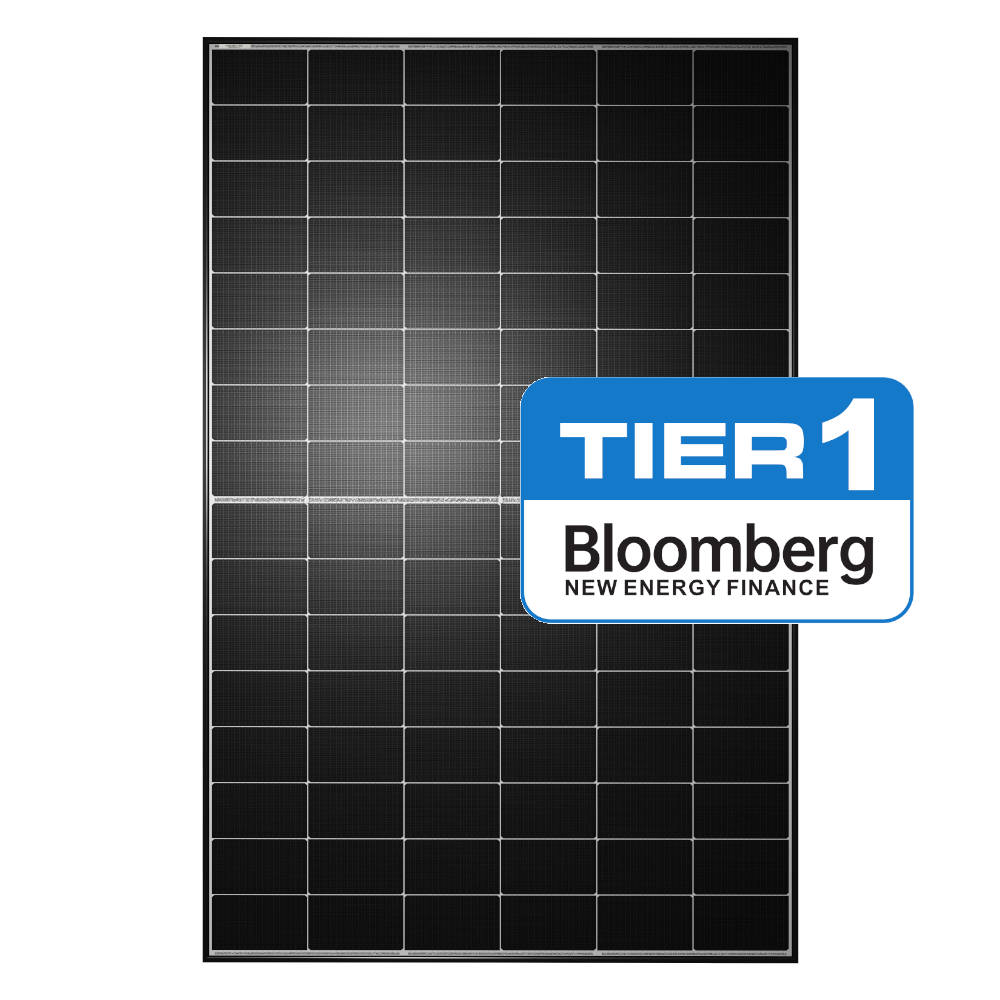 Photovoltaic module 450 W N-Type Black Frame 30 mm Bifacial TW Solar