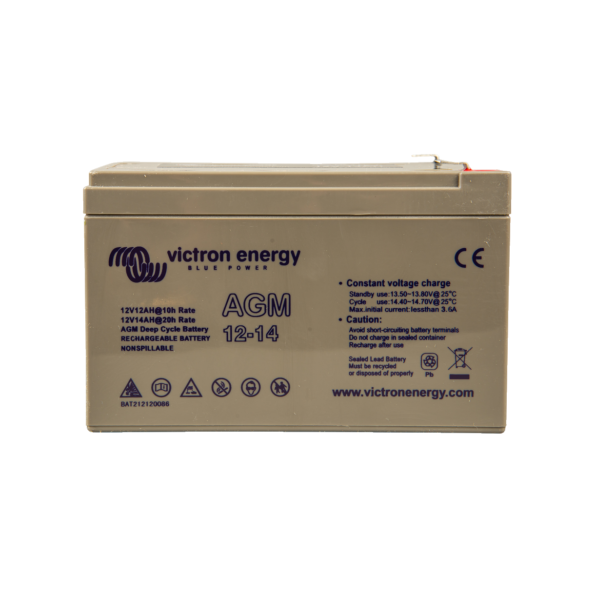 AGM 12V/14 Ah Victron Energy deep cycle battery