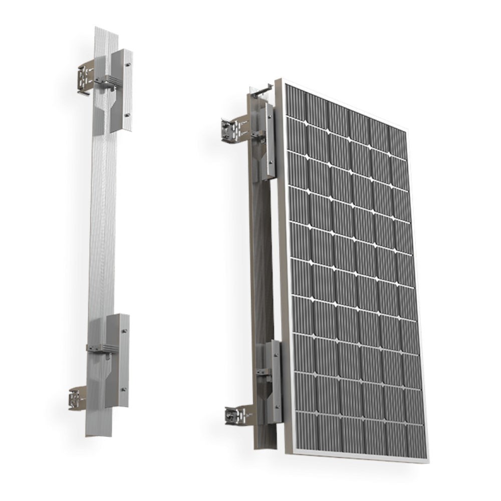 Mounting structure for facade AGS