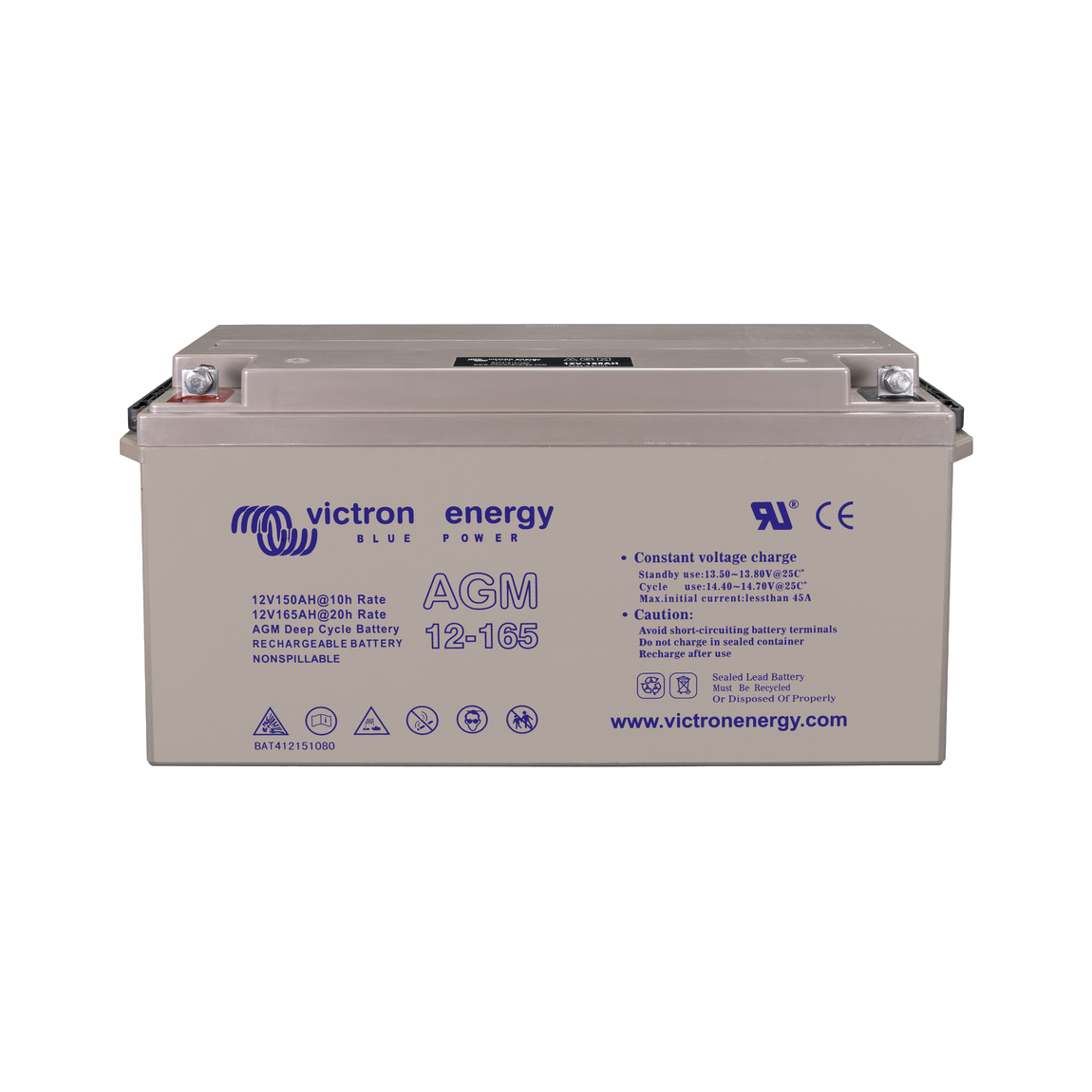 AGM 12V/165 Ah Victron Energy deep cycle battery (M8)
