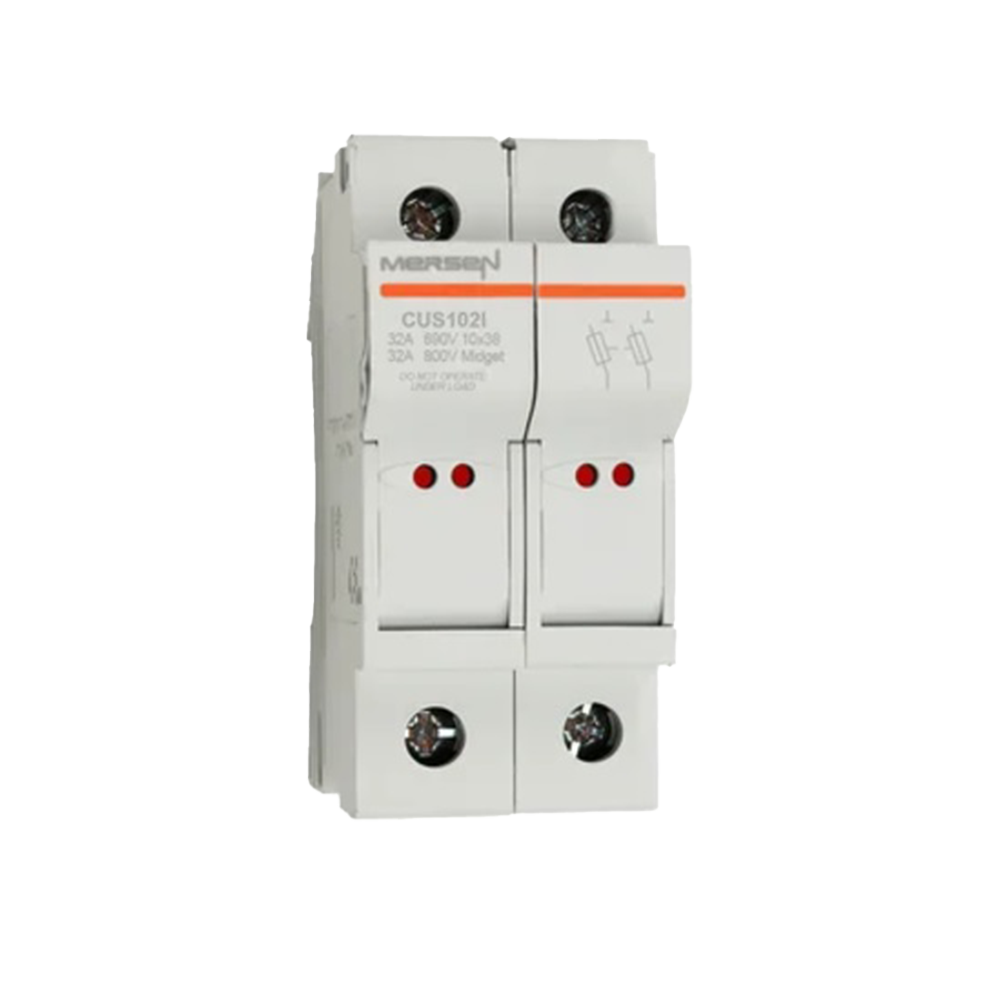 Fuse holder base 2P  1000 V DC 10×38 with indicator Mersen