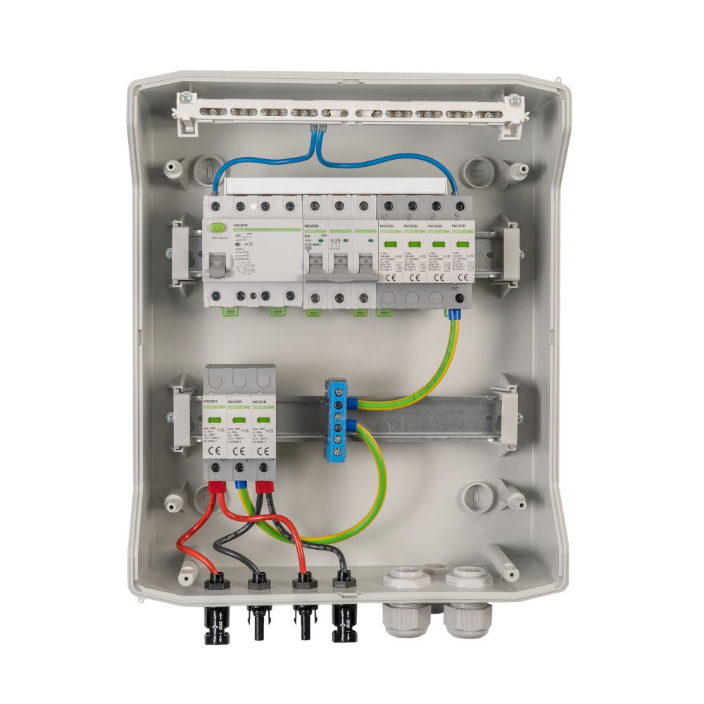 SOL-807 T2 T2 1/1 prefabricated DC/AC RCD switchboard