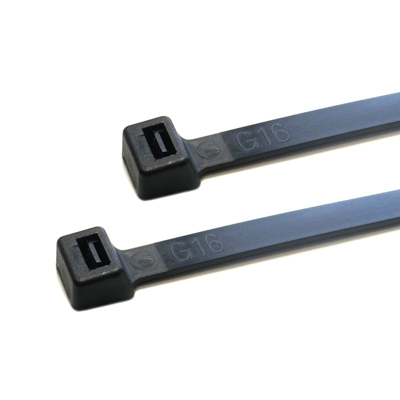 Opaska wysokotemperaturowa 370x4,8mm czarna 100szt