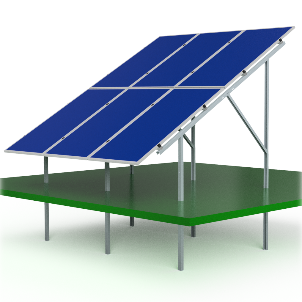 Photovoltaic ground structure K502/10.4 (950-1132) vertical K500