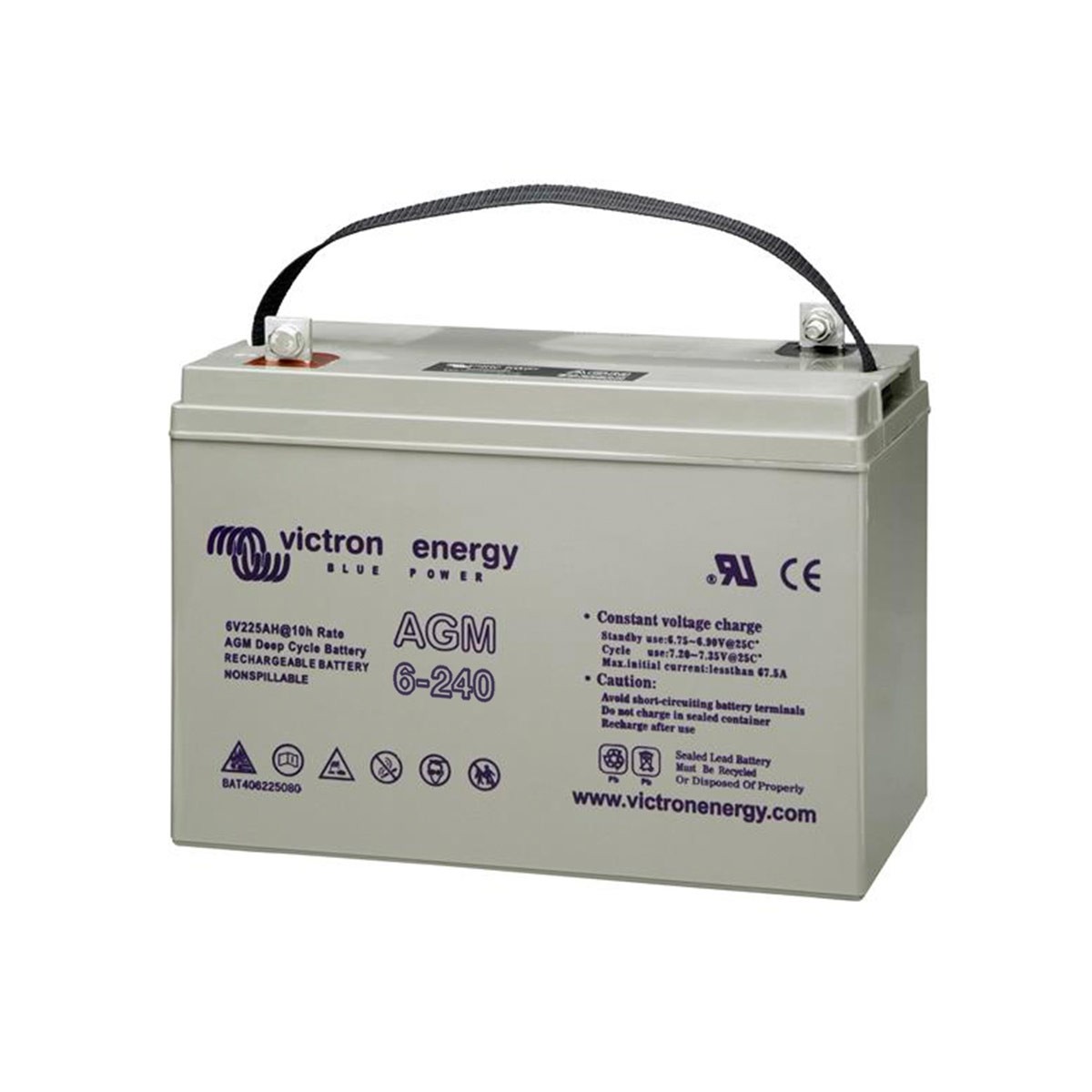 AGM 6V/240 Ah Victron Energy deep cycle battery
