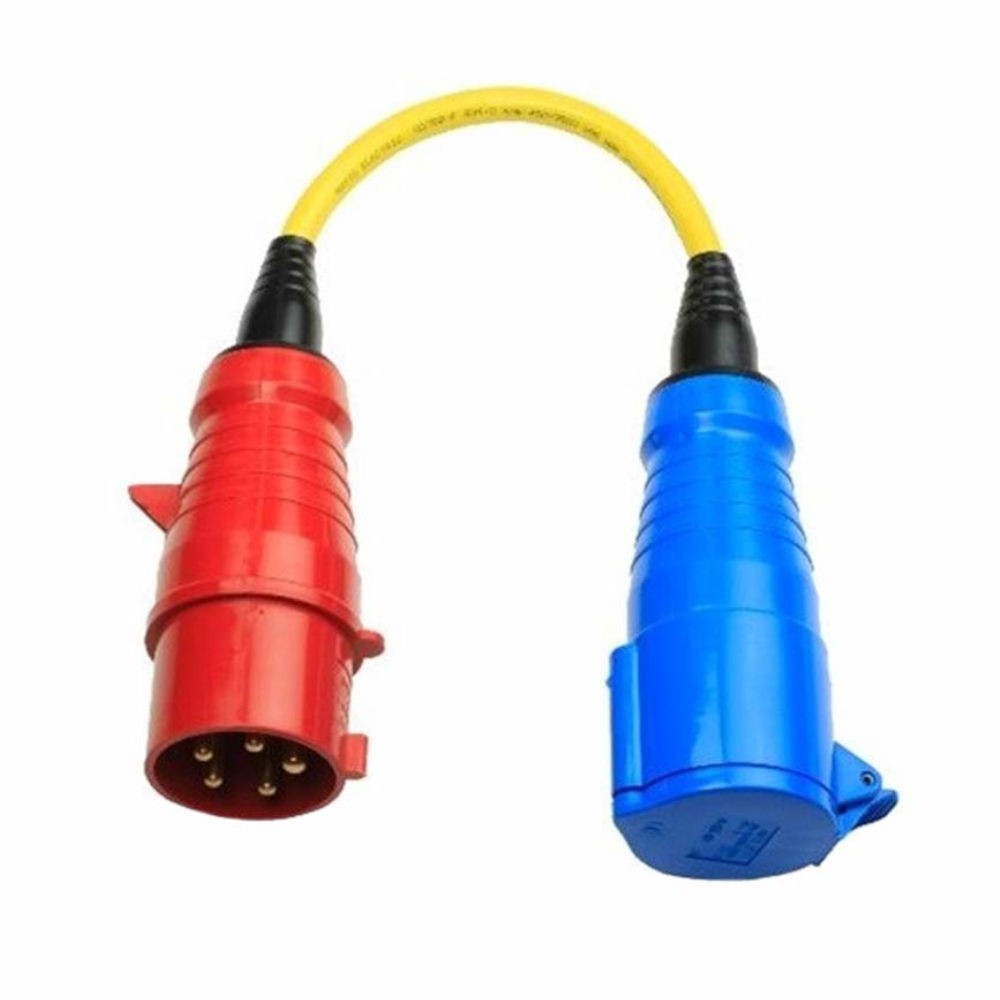 Adapter Cord 32A/3 to 1-ph.-CEE Plug 5P/... 3P